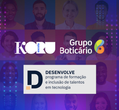 Logo do Grupo Boticário e KORU ou imagem relacionada ao programa